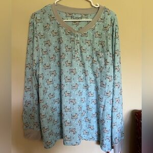 Long sleeve and pants Butter Knit Hanes Pajama Set